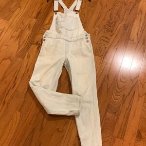 Hollister size large light wash denim overalls